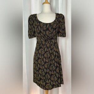 Moulinette Soeurs Anthropologie Women’s Shift Mini Dress Size 4 Black Multicolor